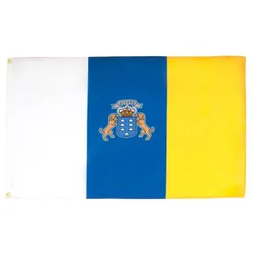 DRAPEAU CANARIES 90x60cm - DRAPEAU DE CANARIAS - ESPAGNE 60 x 90 cm - DRAPEAUX