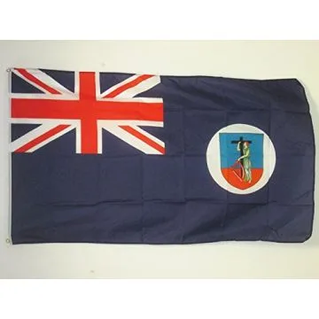 DRAPEAU MONTSERRAT 90x60cm - DRAPEAU ANGLAIS - ROYAUME-UNI 60 x 90 cm - DRAPEAUX