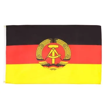 DRAPEAU ALLEMAGNE DE L\'EST 90x60cm - DRAPEAU ALLEMAND - RDA 60 x 90 cm - DRAPEAUX