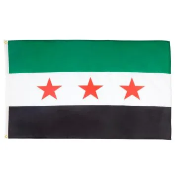 DRAPEAU SYRIE - ARMÍ?E SYRIENNE LIBRE 90x60cm - DRAPEAU SYRIEN 60 x 90 cm - DRAPEAUX