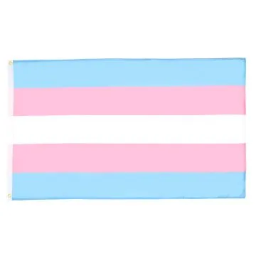 DRAPEAU ARC-EN-CIEL TRANSGENRE 90x60cm - DRAPEAU TRANGENDER - RAINBOW 60 x 90 cm - DRAPEAUX