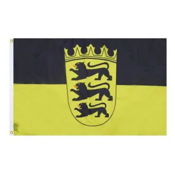 DRAPEAU BADE-WURTEMBERG 90x60cm - DRAPEAU BADEN-WÍ?RTTEMBERG - LAND ALLEMAGNE 60 x 90 cm - DRAPEAUX