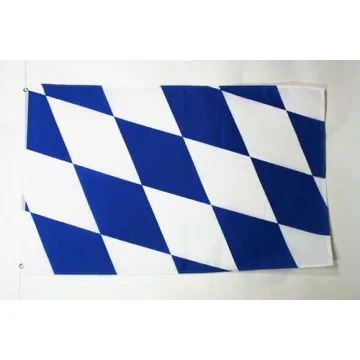 DRAPEAU BAVIÍ?RE 90x60cm - DRAPEAU BAVAROIS - ALLEMAGNE 60 x 90 cm - DRAPEAUX