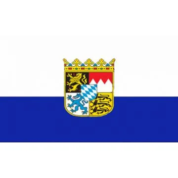 Bandera de Baviera 90 x 60 cm poliéster 100D ojales metálicos