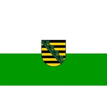 DRAPEAU SAXE 90x60cm - DRAPEAU SACHSEN - LAND ALLEMAGNE 60 x 90 cm - DRAPEAUX