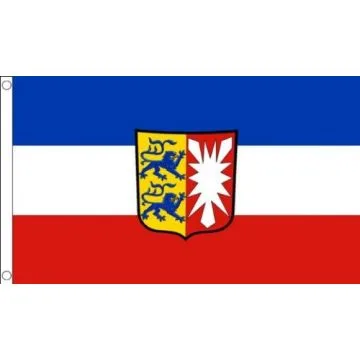 DRAPEAU SCHLESWIG-HOLSTEIN 90x60cm - DRAPEAU SCHLESWIG-HOLSTEIN - LAND ALLEMAGNE 60 x 90 cm - DRAPEAUX
