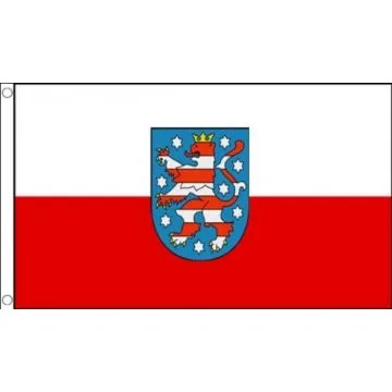 DRAPEAU THURINGE 90x60cm - DRAPEAU THÍ?RINGEN - LAND ALLEMAGNE 60 x 90 cm - DRAPEAUX
