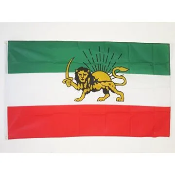 DRAPEAU IRAN ANCIENNE PERSE 90x60cm - DRAPEAU IRANIEN 60 x 90 cm - DRAPEAUX