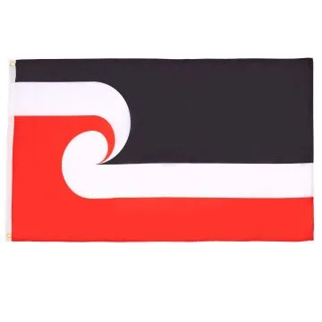 DRAPEAU MAORI 90x60cm - DRAPEAU NÉO-ZÉLANDAIS - NOUVELLE-ZÉLANDE 60 x 90 cm - DRAPEAUX
