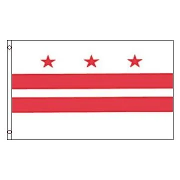DRAPEAU WASHINGTON DC 90x60cm - DRAPEAU DISTRICT DE COLUMBIA - USA 60 x 90 cm - DRAPEAUX