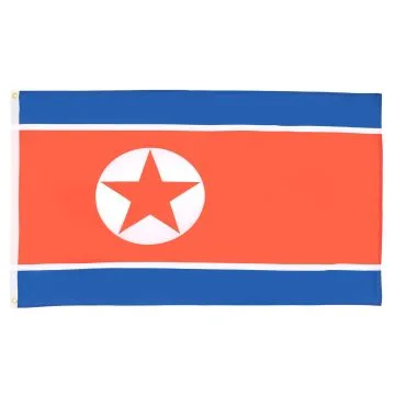 DRAPEAU CORÉE DU NORD 90x60cm - DRAPEAU NORD CORÉEN 60 x 90 cm - DRAPEAUX