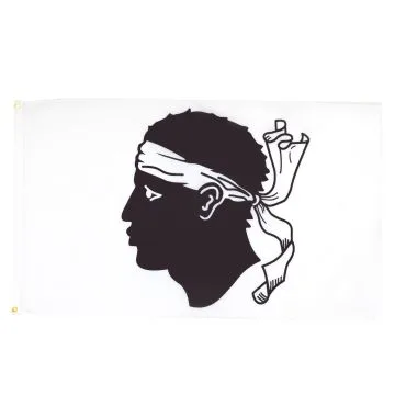 DRAPEAU CORSE 90x60cm - DRAPEAU PROVINCE CORSE 60 x 90 cm - DRAPEAUX