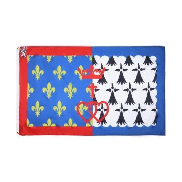 Bandera de los Países del Loira 90 x 60 cm poliéster 100D ojales metálicos