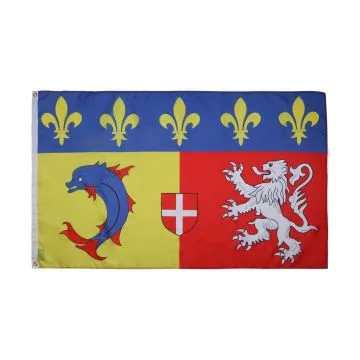 Rhone-Alpes Flag 2' x 3' 100D polyester grommets