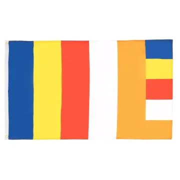 Buddhist Flag 2' x 3' 100D polyester grommets