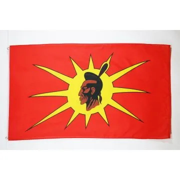 Indian Chief Flag 2' x 3' 100D polyester grommets