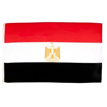 DRAPEAU EGYPTE 90x60cm - DRAPEAU EGYPTIEN 60 x 90 cm - DRAPEAUX