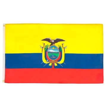 DRAPEAU EQUATEUR 90x60cm - DRAPEAU ÉQUATORIEN 60 x 90 cm - DRAPEAUX