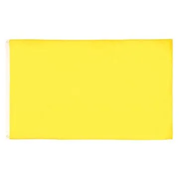 DRAPEAU UNICOLORE JAUNE 90x60cm - DRAPEAU DE COULEUR JAUNE 60 x 90 cm - DRAPEAUX