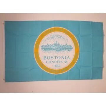 Boston City Flag 2' x 3' 100D polyester grommets