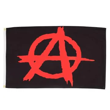 DRAPEAU ANARCHIE 90x60cm - DRAPEAU ANARCHIQUE 60 x 90 cm - DRAPEAUX
