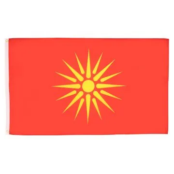 Macedonia Old Flag 2' x 3' 100D polyester grommets
