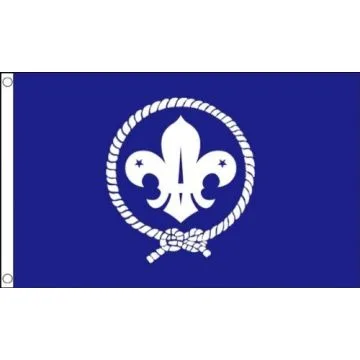 DRAPEAU SCOUTS BLEU 90x60cm - DRAPEAU DU SCOUTISME 60 x 90 cm - DRAPEAUX