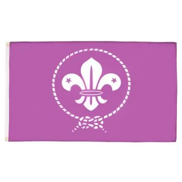 DRAPEAU SCOUTS VIOLET 90x60cm - DRAPEAU DU SCOUTISME 60 x 90 cm - DRAPEAUX