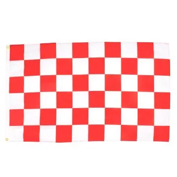 DRAPEAU DAMIER ROUGE ET BLANC 90x60cm - DRAPEAU Í? DAMIERS 60 x 90 cm - DRAPEAUX