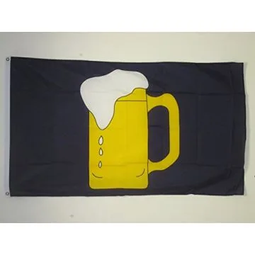DRAPEAU BIÈRE JAUNE 90x60cm - DRAPEAU BAR 60 x 90 cm - DRAPEAUX