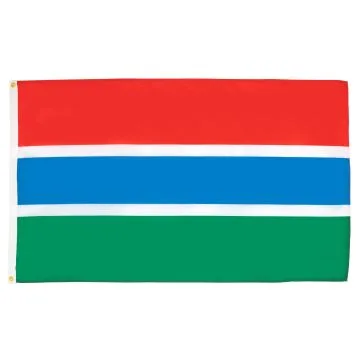 DRAPEAU GAMBIE 90x60cm - DRAPEAU GAMBIEN 60 x 90 cm - DRAPEAUX