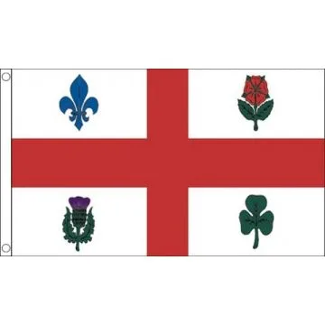 Montreal Flag 2' x 3' 100D polyester grommets