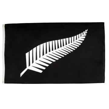DRAPEAU NOUVELLE-ZÉLANDE FOUGÈRES 90x60cm - DRAPEAU NEO-ZÉLANDAIS - ALL BLACK 60 x 90 cm - DRAPEAUX