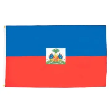 DRAPEAU HAÏTI 90x60cm - DRAPEAU HAÏTIEN 60 x 90 cm - DRAPEAUX