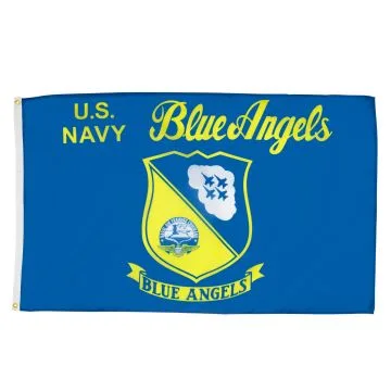 US Navy Blue Angels Flag 2' x 3' 100D polyester grommets