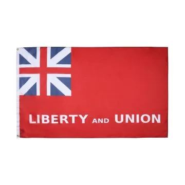 Taunton Liberty and Union Flag 2' x 3' 100D polyester grommets