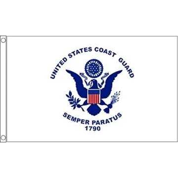United States Coast Guard Flag 2' x 3' 100D polyester grommets