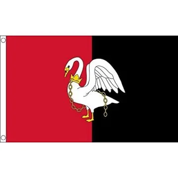 Buckinghamshire County Flag 2' x 3' 100D polyester grommets