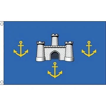 Isle of Wight Old Flag 2' x 3' 100D polyester grommets