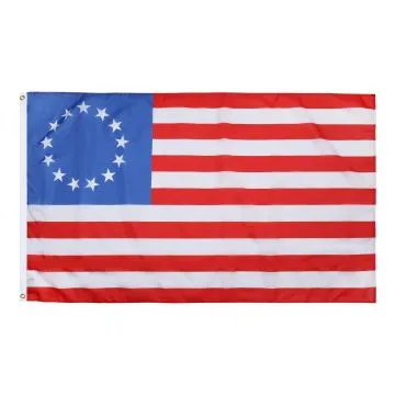 USA Betsy Ross 13 Stars Flag 2' x 3' 100D polyester grommets
