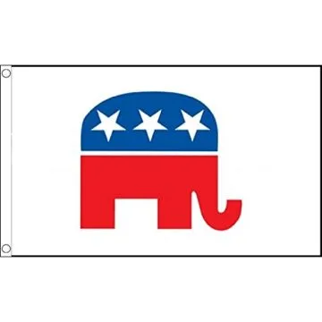 USA Republican Party Flag 2' x 3' 100D polyester grommets