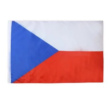 DRAPEAU RÉPUBLIQUE TCHÈQUE 90x60cm - DRAPEAU TCHÈQUE 60 x 90 cm Fourreau pour hampe