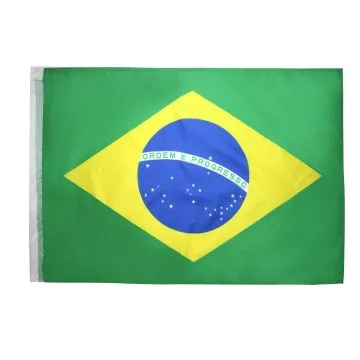 DRAPEAU BRÉSIL 90x60cm - DRAPEAU BRÉSILIEN 60 x 90 cm Fourreau pour hampe
