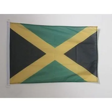 PAVILLON NAUTIQUE JAMAÏQUE 45x30cm - DRAPEAU DE BATEAU JAMAÏCAIN 30 x 45 cm