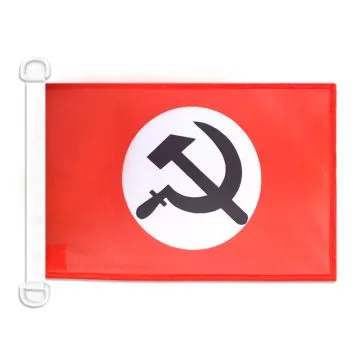 Pavillon nautique URSS Parti national bolchevique 45x30 cm Anneaux Plastiques
