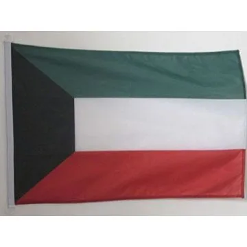 PAVILLON NAUTIQUE KOWEÏT 45x30cm - DRAPEAU DE BATEAU KOWEÏTIEN 30 x 45 cm