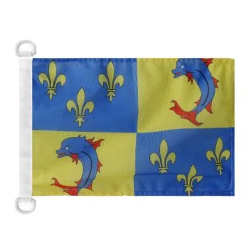 Pavillon nautique Province du Dauphiné 45x30 cm Anneaux Plastiques