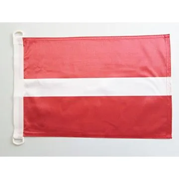 PAVILLON NAUTIQUE LETTONIE 45x30cm - DRAPEAU DE BATEAU LETTON 30 x 45 cm