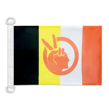 Pavillon nautique American Indian Movement 45x30 cm Anneaux Plastiques