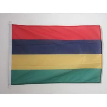 PAVILLON NAUTIQUE MAURICE 45x30cm - DRAPEAU DE BATEAU MAURICIEN 30 x 45 cm